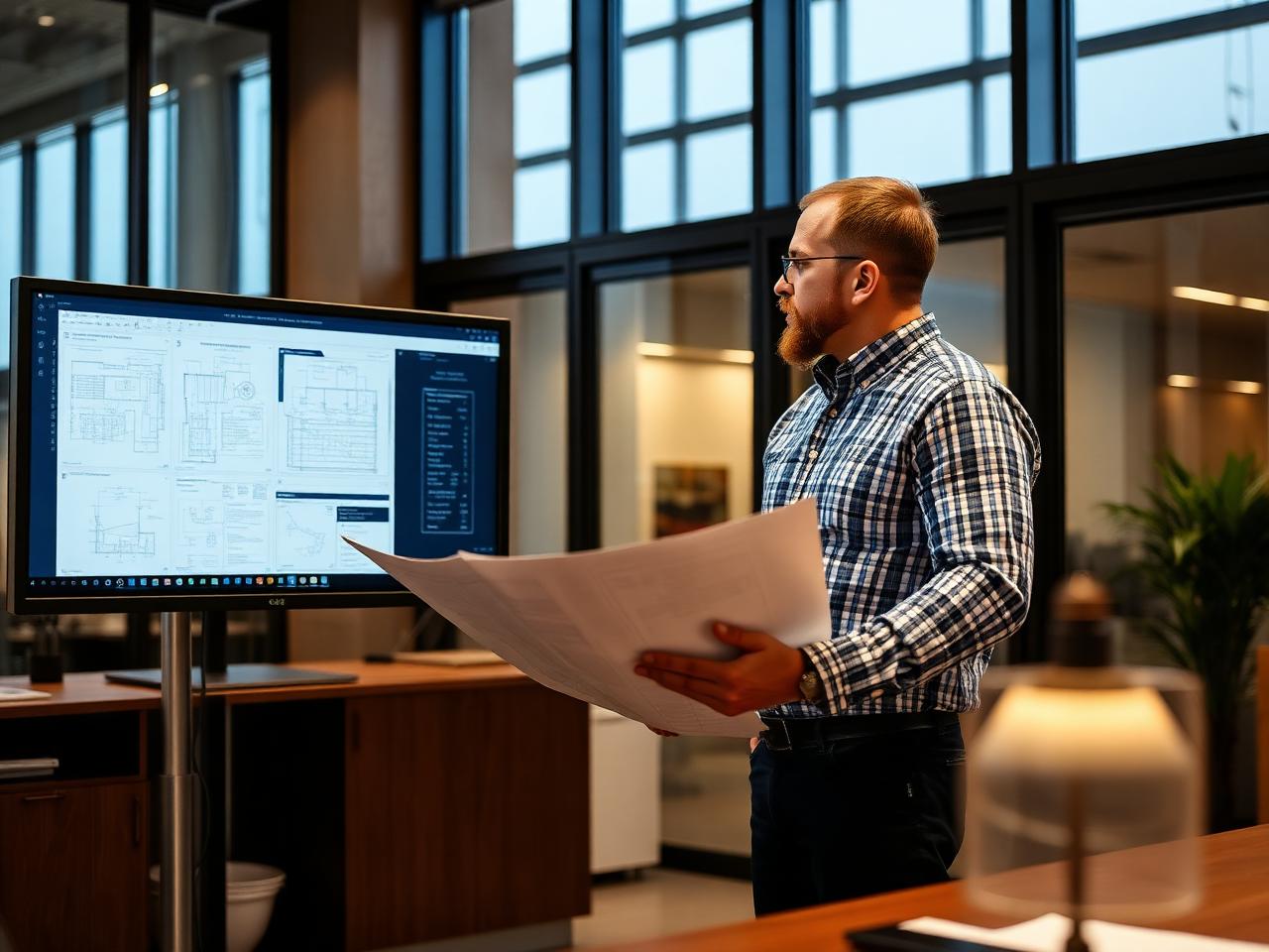 QuantaXs estimator reviewing construction takeoff